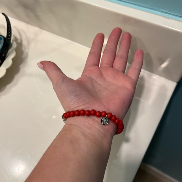 Rustic Cuff Red Bracelet - Picture 5 of 5